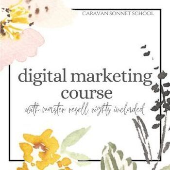 Preview of Digital Marketing Course with Master Resell Rights/Roadmap/financial literacy