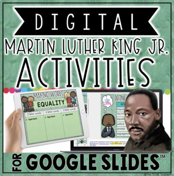 Preview of Digital Martin Luther King Jr. Activities in Google Slides™