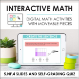Digital Math 5.NF.4 - Multiplication and Fractions (Slides