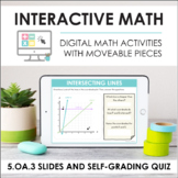 Digital Math 5.OA.3 - Graph Number Patterns (Slides + Self