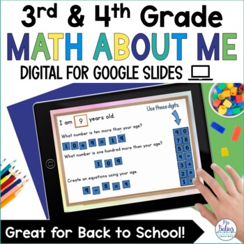 Preview of Math All About Me Digital | Back to School | Number Sense