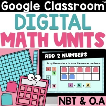Preview of Digital Math Activities 2nd Grade Math Place Value Google Slides Assignments