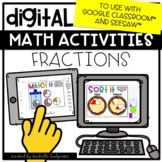 Digital Math Activities Fractions Digital for Google Class