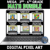Digital Math Activities Pixel Art Upper Elementary Mega Bundle