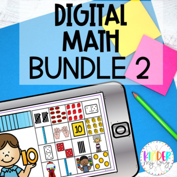Preview of Digital Math Activities for Kindergarten and 1st Grade Bundle #2 |  Google Apps