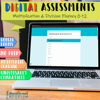 Preview of Digital Math Assessments: Multiplication and Division Fluency 0-12