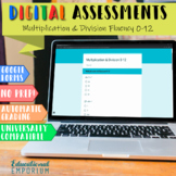 Digital Math Assessments: Multiplication and Division Flue