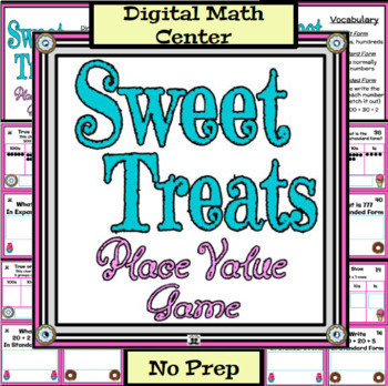 Preview of Digital Math Center - 4th Grade Place Value #1 - (4.NBT.A.1 & 4.NBT.A.2)
