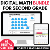 Digital Math Center Resource 2nd Grade Google Slides Activ