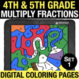 Digital Math Centers | Multiplying Fractions Digital Color
