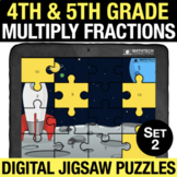Digital Math Centers | Multiplying Fractions Digital Jigsa