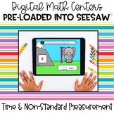 Digital Math Centers | Time and Measurement | For Seesaw