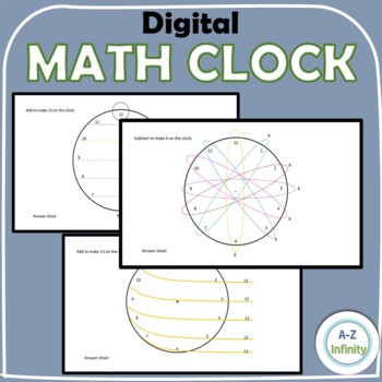 Digital Math Clock by A-Z Infinity | Teachers Pay Teachers