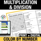 4th Grade Multiplication, Division, Patterns Math Practice