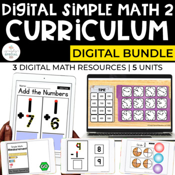 Preview of Digital Math Curriculum Bundle for Special Ed - DIGITAL BUNDLE (Set 2)