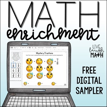 Preview of Digital Math Enrichment Sampler - Logic Puzzles & Challenge Activities