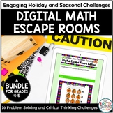Digital Math Escape Room Bundle | Problem Solving and Crit