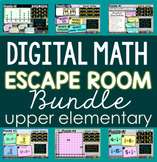 Digital Math Escape Room Bundle for Upper Elementary 4th a