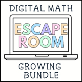 Digital Math Escape Room: Growing Bundle