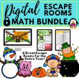 Digital Math Escape Rooms Bundle - Back to School - Digita