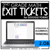 Digital Math Exit Tickets | 2nd Grade | 2.OA | Distance Learning