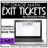 Digital Math Exit Tickets | 2nd Grade | 2.NBT | Distance Learning