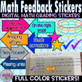 Digital Math Feedback and Grading Stickers