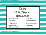 Digital Math Fluency cards