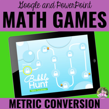 Preview of Digital Math Game | Metric Conversion | Google™ and PPT