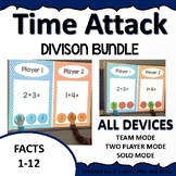 Digital Math Game Time Attack Division Facts 1-12