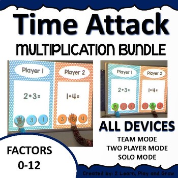 Preview of Digital Math Game Time Attack Multiplication