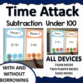 Digital Math Game Time Attack Subtraction Under  100   ALL