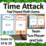 Digital Math Game Time Attack Sums to 10 & 20