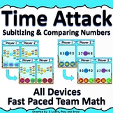 Digital Math Game Time Attack Subitizing & Comparing Numbers