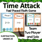 Digital Math Game Time Attack Intro to Subtraction