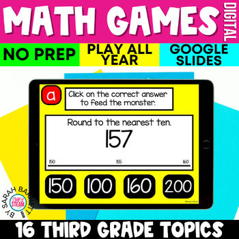 Preview of NO PREP Digital Math Games for 3rd Grade