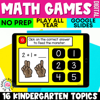 Preview of NO PREP Digital Math Games for Kindergarten