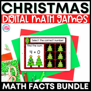 Preview of Digital Math Games for Christmas