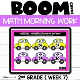 Digital Math Morning Work for Boom Cards™ Classroom 2nd Gr