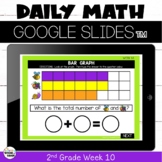 Digital Math Morning Work for Google™ Classroom 2nd Grade Week 10