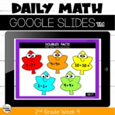 Digital Math Morning Work for Google™ Classroom 2nd Grade Week 9