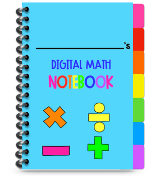 Preview of Digital Math Notebook TEMPLATE