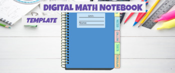 Preview of Digital Math Notebook Template
