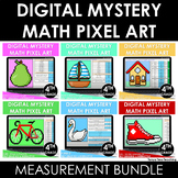 4th Grade Measurement Digital Math Pixel Art Bundle