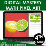 Digital Math Pixel Art | Mystery Picture 4th Grade 4.MD.3 