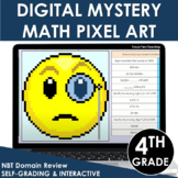 Digital Math Pixel Art Mystery Picture 4th Grade Place Val