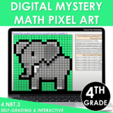 Digital Math Pixel Art | Mystery Picture 4th Grade Roundin