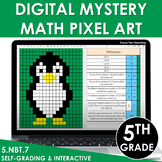 Digital Math Pixel Art | Mystery Picture 5th Grade Decimal
