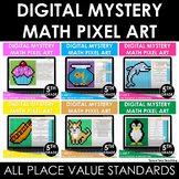 Digital Math Pixel Art | Mystery Picture 5th Grade Place V