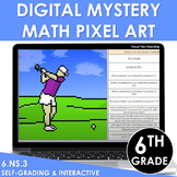 Digital Math Pixel Art Mystery Picture 6th Grade 6.NS.3 - 